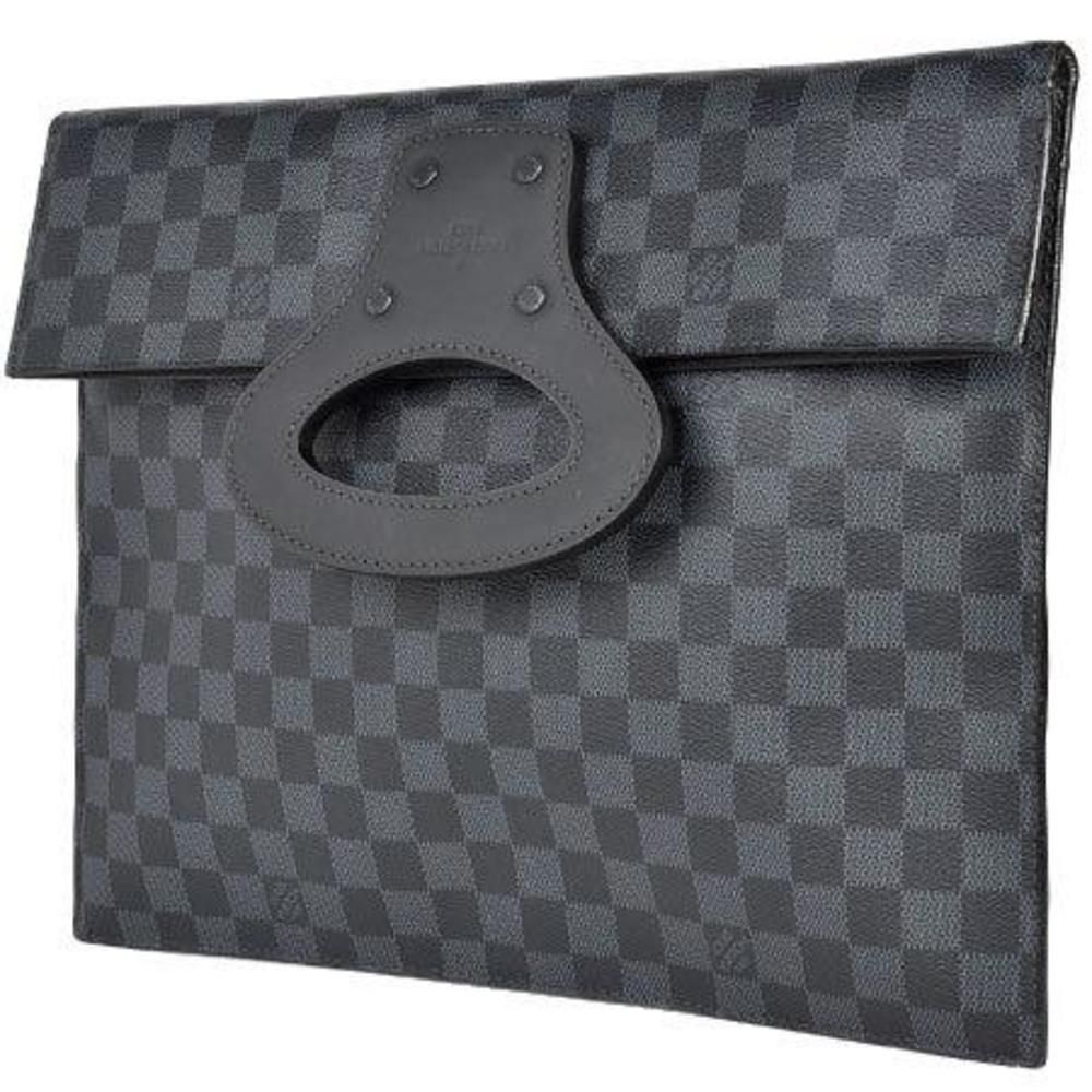 Louis Vuitton Clutch Bag Portfolio Damier Cobalt Pouch Bag - Picture 2 of 11